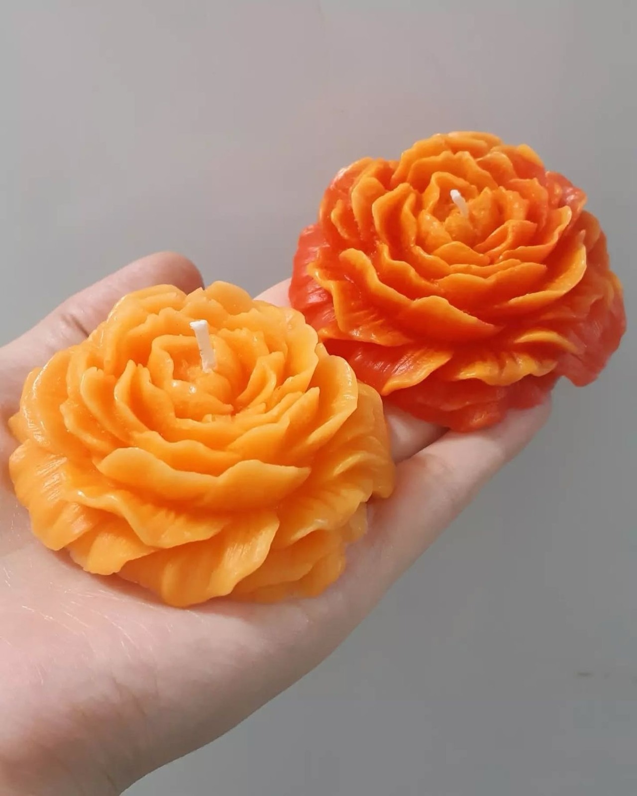 Sunset Bloom Candle – warm floral sunset soy candle small and medium, Lumina By Saima
